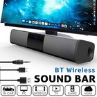 Bluetooth 5 0 Home Tv Sound Bar 2 Speaker System Wireless Subwoofer 3d Surround