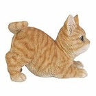 Realistic And Playful Orange Tabby Kitten Collectible Figurine 8  Tall Cat
