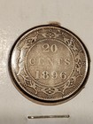 1896 Newfoundland 20 Cents Small 96 Silver Coin