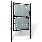 Black Single Door Fence Gate 39 4x49 2