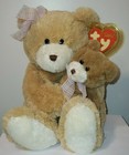 Ty Classic Large Plush - Cradles The Bears  2 Bear Set W baby   17 Inch  Mwmts