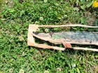 Rustic  Hand Carved  Wooden  Unique Chain Pickrel Wall Hanging  Log Cabin 
