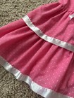 Vintage 80 90   s Pink White Swiss Dot Halter Dress Girls 2t Summer