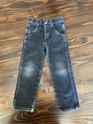 Vintage Toddler Cowboy Cut Wrangler Jeans Made In Usa Black Wash Size 4 Slim