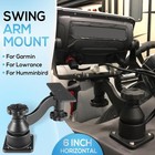 For Ram-109hu Horizontal 6  Swing Arm Mount For Fishfinders   Chartplotters
