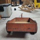Vintage Red Bmc Pedal Tractor Utility Cart