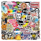 Lots Of 100 Random Vinyl Laptop Skateboard Stickers Luggage Decals Dope Sticker