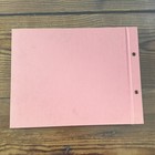 Vtg Baby Children Snapshots Scrapbook Photobook Album Pink 10 5x8 Pages Unused