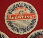Budweiser Beer Coasters Lot Of 8 1990s