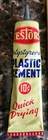 Vintage Unused 1950 s - 60 s Testors Plastic Cement Yellow 10 Cents Tube