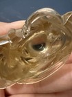 Japanese Old Crystal Carved Buddha Statue Ornaments