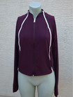 Athleta Wine Purple Zip Up Athletic Jacket   Size L