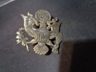 Vintage Post Wwii Us Army Military Officer Eagle Hat Cap Badge Insignia Subduded
