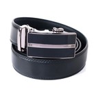 New Genuine Leather Mens Ratchet Belt Belts For Men Adjustable Automatic Buckle