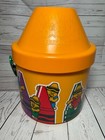 Vtg Crayola So Big Bucket With New Unused Original Crayons  - 1989 Binney Smith