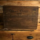 Texaco Vintage Motor Oil Wood Crate Brown black Gas   Oil  clean-clear 