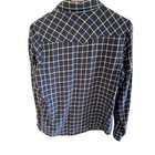 Lucky Brand 100  Cotton Long Sleeve Collared Plaid Flannel Snap Up Shirt Size M