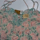 Victoria s Secret Green Floral Tank Top Small Gold Label Vintage Deadstock