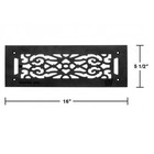 Black Heat Air Grille Cast Victorian Registers Air Vent Duct Renovators Supply