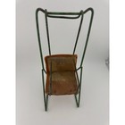 Vintage Miniature Metal Porch Swing Dollhouse Furniture Display Green