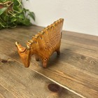 Vintage Ceramic Chanukah Menorah Ox Animal Design 8  X 5 