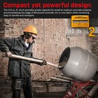 4 6 Cubic Ft  560w Electrical Cement Concrete Stucco Mortar Mixer Metal Drum