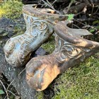 2 Matched Cast Iron Ball Eagle Claw Foot Bath Tub Feet Victorian