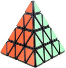 Pyramid Speed Cube 4x4 Pyraminx Puzzle Triangle Twist Magic Cube Black