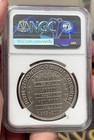 2019 Apollo 11 50th Anniv 1oz Silvered Clad Robbins Medal Restrike Ms70