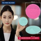 2 Pieces Silicone Makeup Brush Cleaner  Cosmetic Brush Scrubber Mat Pad Cleaning