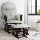 Baby Relax Huntington Glider Rocker  Gray And Espresso