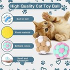 Cat Toys Balls With Bells 5cm Soft Cat Pom Poms Balls Cats 6 Pcs Cat Ball Set 1