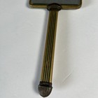Antique Ornate Handheld Vanity Mirror Gold Tone Deco Hollywood Vintage 12    Read