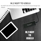 M 2 Sata Ssd To Usb 3 0 External Ssd Reader Converter Adapter Enclosure W  Uasp