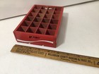 Coca Cola Miniature Wooden Case Crate 4-1 2  X 7  Red With 24 Sections