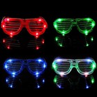 4 Pack Led Glasses 4 Colors Light Up Glasses Glow In The Dark Party Supplies    