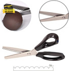 Pinking Shears  Stainless Steel Dressmaking Scissors  Serrated And Scalloped Bla