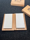 Lot Of 2 Dan s Translucent Arkansas    Soft Sharpening Stone Wetstone 4 X 2x 1 2