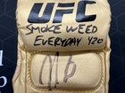 Nick Diaz Signed Official Ufc Mma Gold Fight Glove W  Inscription Jsa Coa B1