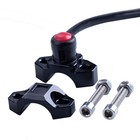 Oraevy Cnc Motorcycle Engine Kill Stop Switch With Mounting Backplate Aluminum