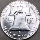 1962 D Franklin Half Dollar 90  Silver Bu