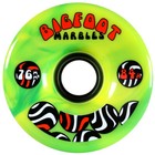Bigfoot Swirl Longboard Wheels 76mm Yellow   Green 84a