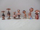Kokeshi Dolls  set Of 12   Wooden  Folk Crafts  Souvenirs  Showa Retro