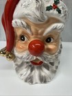 Vtg 1963 Relpo Santa Head Planter  5592 Samson Japan Red Nose Rare 