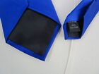 George Men Tie Blue Solid 57  Long 3 25  Wide 100  Silk Classic Necktie Neckwear