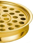 Ccs Communion Tray-stackable With 40 Hole Insert-brass Tone