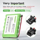 7 2v 3700mah Ni-mh Replacement Battery For Adt Scw9057 Scw9055 Alarm System