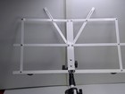 White Folding Tripod Sheet Music Stand Adjustable Portable