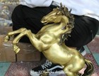   18  Chinese Pure Bronze Zodiac Year Horse Horses Animal Success Running Statue