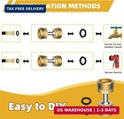 Ifealclear 2 Pack Garden Hose Adapter  Swivel Brass Garden Hose Protector Connec